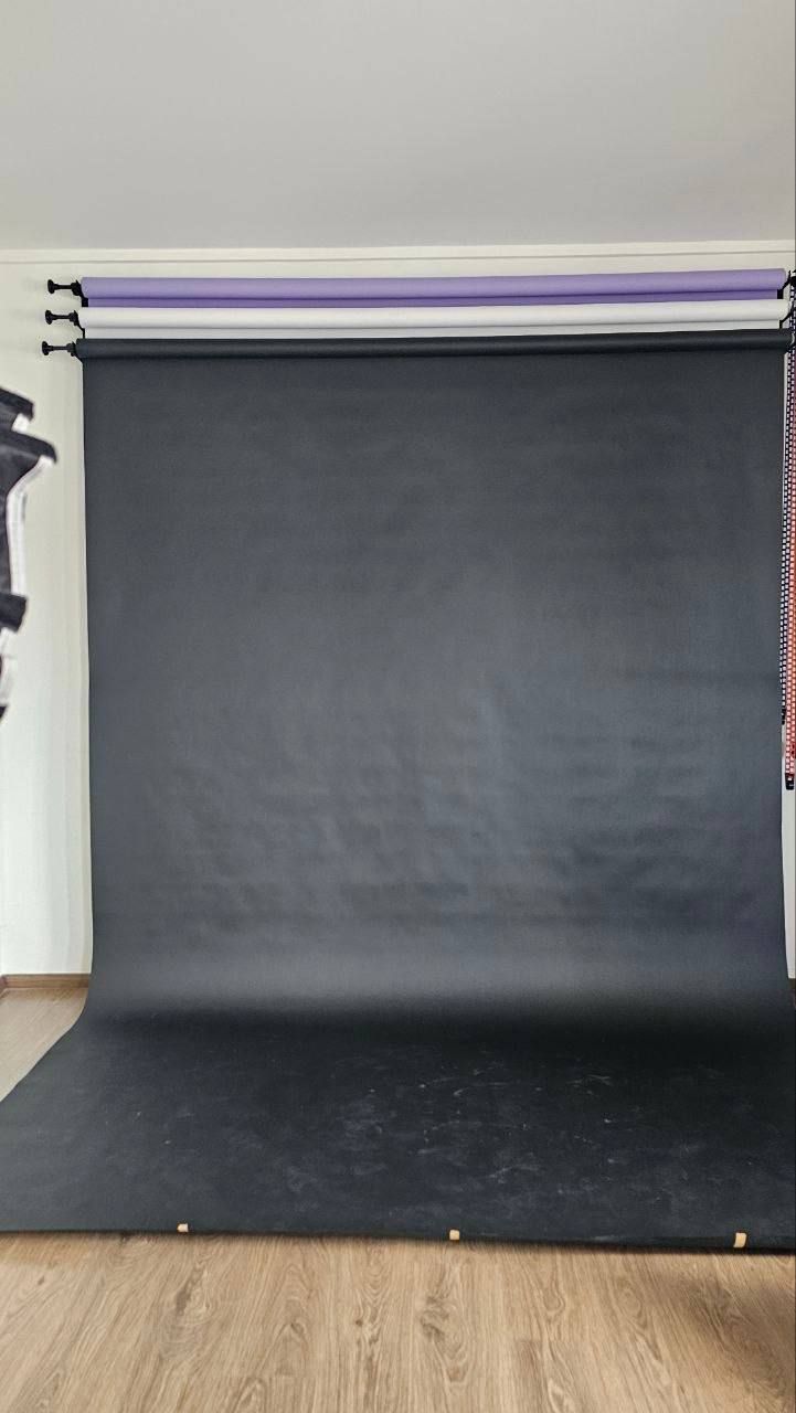 Black paper backdrop